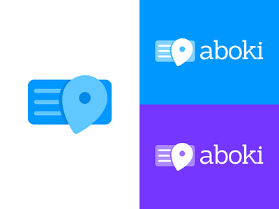 Aboki - Location based messaging aboki chatting icon identity location logo mark messaging symbol