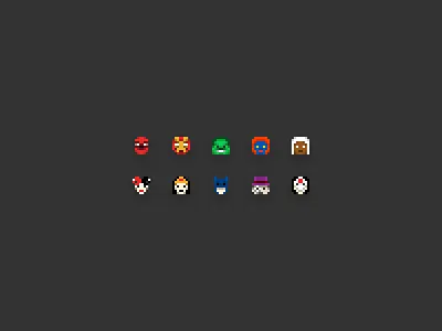 Is-Super buddy icons batman harley quinn iron man katana mystique penguin spider man storm the hulk wonder woman