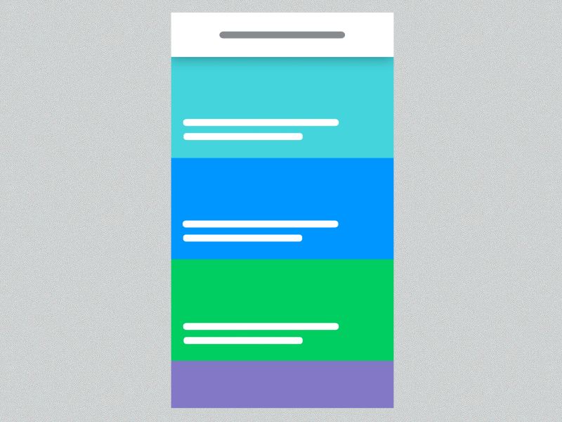 Expand List Item after effects animation app card colours gif list mobile rantmedia