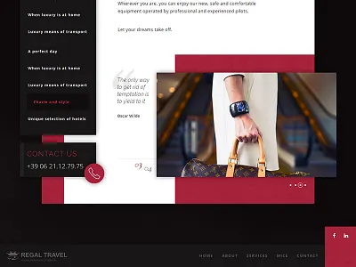 Service page - UI detail carousel css development front end html interface layout sidebar ui web design webdesign website