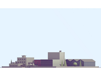 WIP 3d blender building city game isometric low low poly model poly