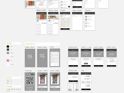SDK Template for Pay by QR app concept emoney fintech payment user interface