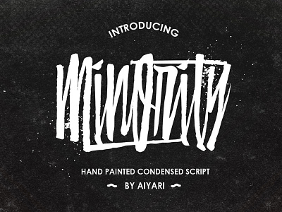 Minority graffiti open type script typeface