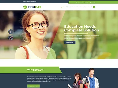 Educat – Education Bootstrap Template college education school university