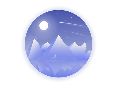 Antartica - 7 continent challenge antartica gradient ice illustration landscape sky