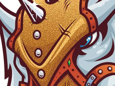 Elephant Color Final chained decorated elephant spikes tusks