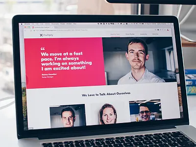 Meet The Team about us careers clean quote testimonials ui ui design web design website