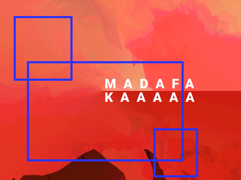 MADAFAKKKA abstract colors generative art motion poster poster