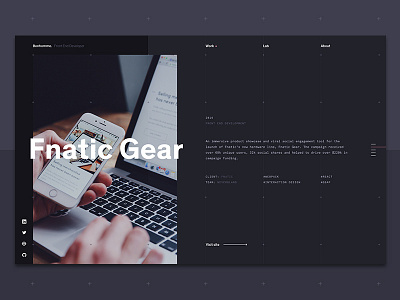 Portfolio dark developer dot grid grid landing lines portfolio typography