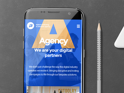 i3 Agency Page about us agency colors design digital grid landing mobile navigation ui website