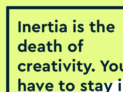 Quote card quote simple typography