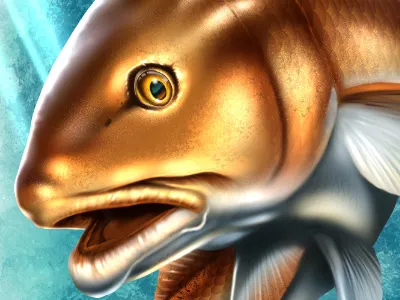 Redfish Strugglin Outfitters fishing manga studio red drum redfish t shirt design spot