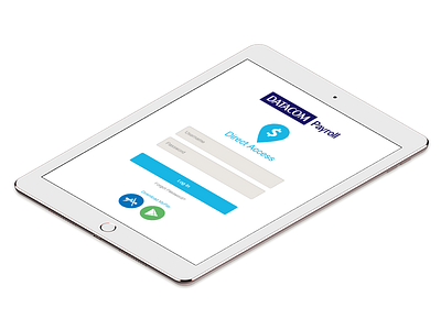 Direct Access Login app strore blue bootstrap google play hr login payroll responsive web web
