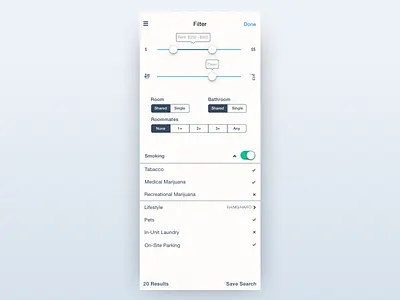 Filter Settings filter housing segmented controls weed