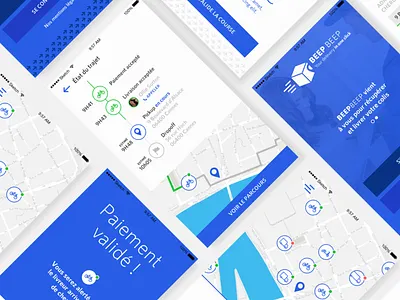 FREE .SKETCH : Flat UI Delivery app! clean delivery files free freebie icons ios map mockup payment sketch ui