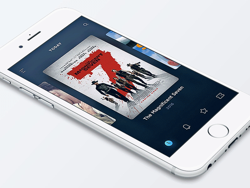 Book Cinema Tickets App animation app concept book cinema tickets