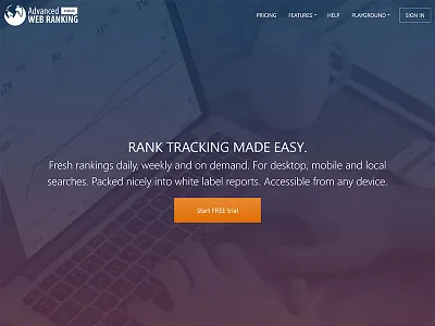 New website design awr design ranking seo tool ui ux