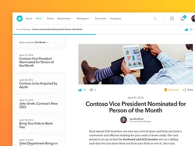 Company News Article article bookmark comment intanet news paragraph read stories