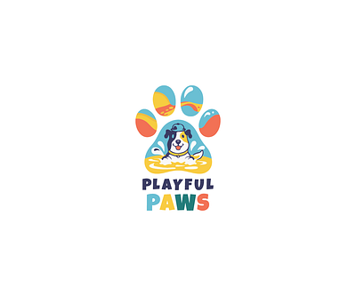 Playful Paws branding graphic design logo