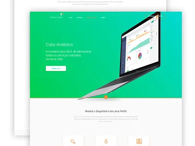 Landing Page Sneak Peek 3d colorful computer design gradient icons inovation landing mockup startup ui visual