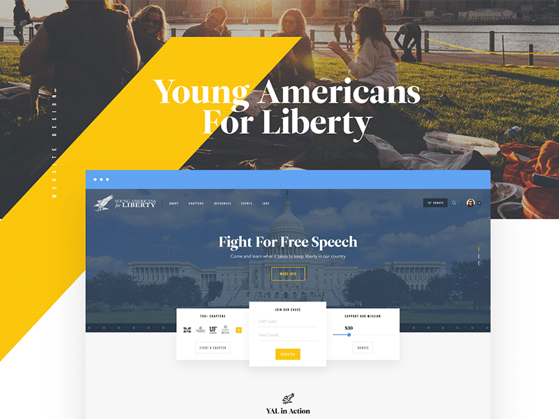 YAL Case Study maps politics responsive shop store style guide webdesign website yal