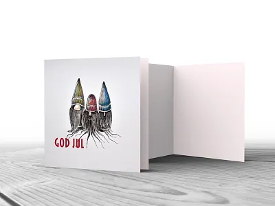 Tomte Trio christmas illustration jul marker pen nisse pen and ink santa scandinavian tomte xmas