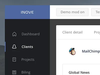 Inove System Plugins administration application business cloud crm design inove management mobile responsive site system
