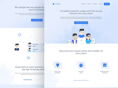 3 forms web WIP build form graph illustration time track web