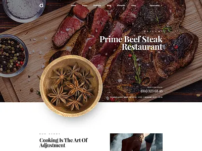Restaurant Website bistro cafe cooking food restaurant site theme
