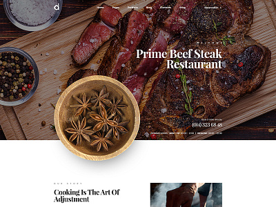 Restaurant Website bistro cafe cooking food restaurant site theme