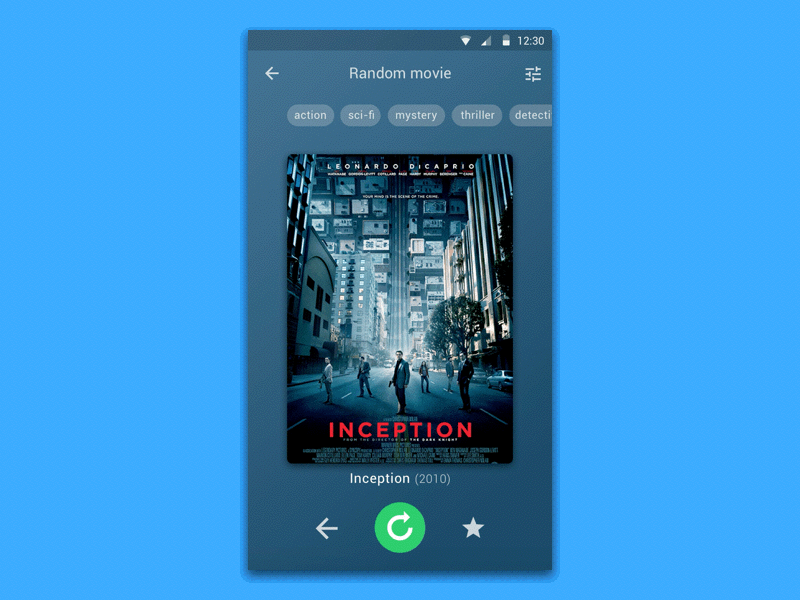 Movie App Screen Transition animation free freebie ios iphone principle sketch sketchapp ui ux