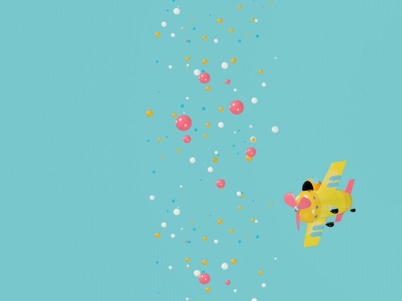 Airplane Animation 2d 3d animation c4d cinema4d model motiongraphics plane render