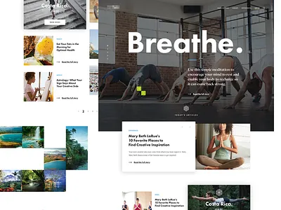 Homepage blog community design interface ui user