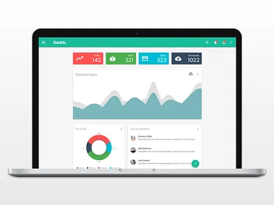 Dashboard Design admin dashboard material