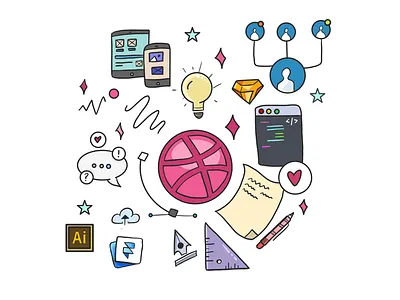 Dribbble Illustration adobe draw digital illustration dribbble ipad pro procreate