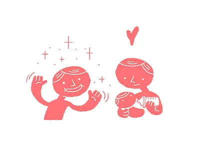 People faces family happy illustration people