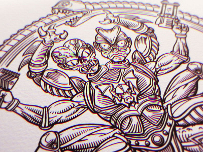 Modulok, Modulok, MODULOK! 80s evil horse ink modulok motu print toys vector