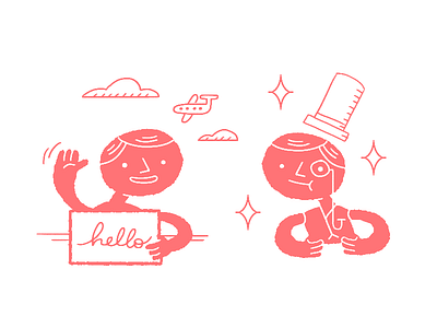 People distinguished faces happy illustration people welcome