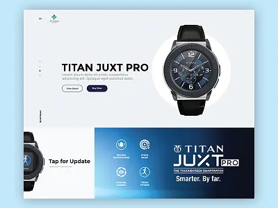 Redesign of TITAN Watches Product Landing page product redesign titan watch wearable website