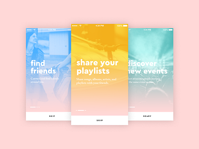 Onboarding - Daily UI #023 app concept dailyui inspiration ios mobile onboarding splash ui ux walkthrough