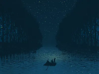 Huck Finn book cover design huck finn illustration mark twain mississippi raft river texture trees