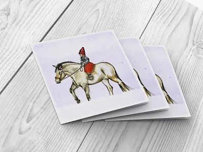 Girl and the pony fjord horse little girl norway norwegian pony scandinavia snow snowscape