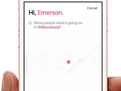 Locating User content feed geo hi ios ios10 location mobile social sponsored status ui