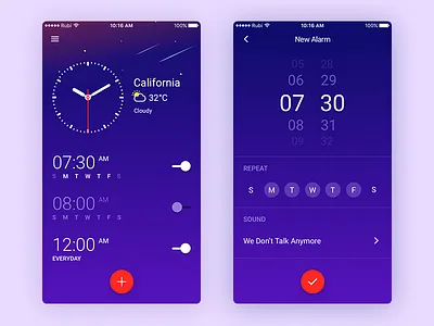 Daily UI #03 - Klock [FREE SKETCH] clock download free rubi sketch