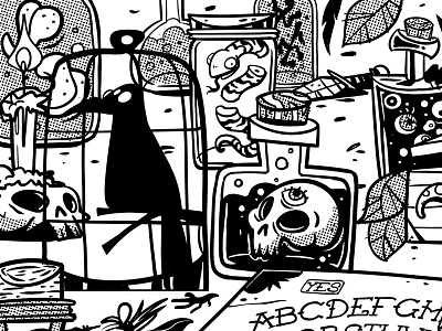Black Magic (III) black magic character design drawing illustration inking spooky witchcraft