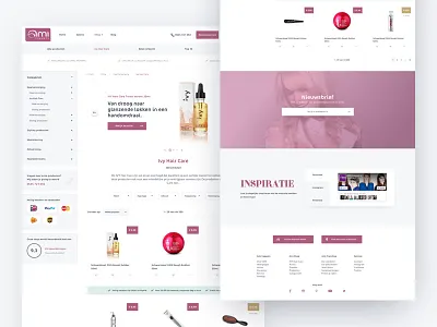 Ecommerce Shop Ami Kappers Netherlands Ui Ux Design conversion e commerce landingspage shop site web shop webshop website