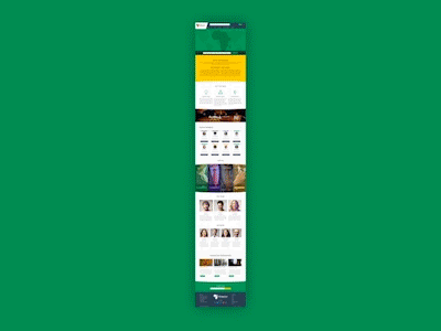 Afrinection Web Landing africa animation design flow gif green ui ukraine web web design
