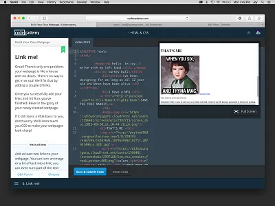 Monday Nights w/Codecademy code code academy html meme