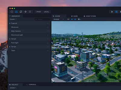 Unity Redesign app apple brand clean dark design flat interface layout simple ui vector