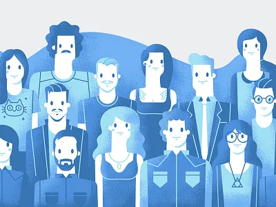 Vkontakte character illustration people stolz vk vkontakte